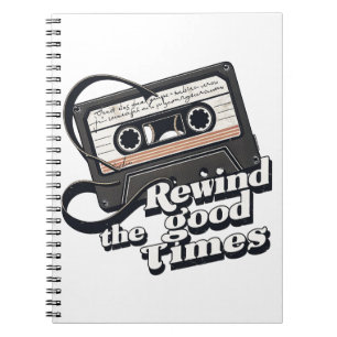 Cuaderno Diseño de Cassette Retro para amantes de la nostal