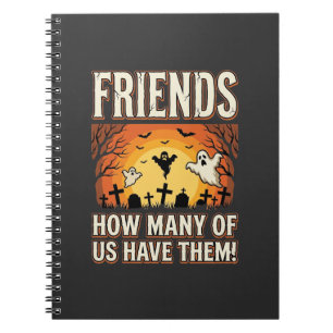 Cuaderno Diseño de cementerio de fantasmas de Halloween de