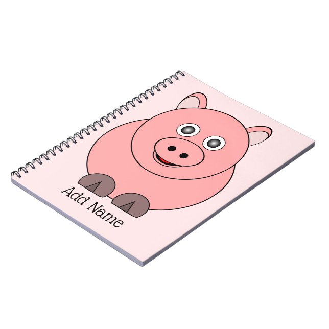 Cuaderno Diseño de cerdos personalizado (Lado Izquierdo)