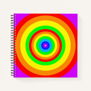 Cuaderno Diseño de Círculo de Arcoíris-40686
