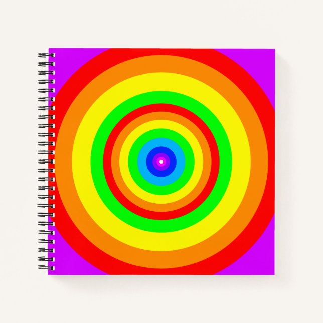 Cuaderno Diseño de Círculo de Arcoíris-40686 (Anverso)