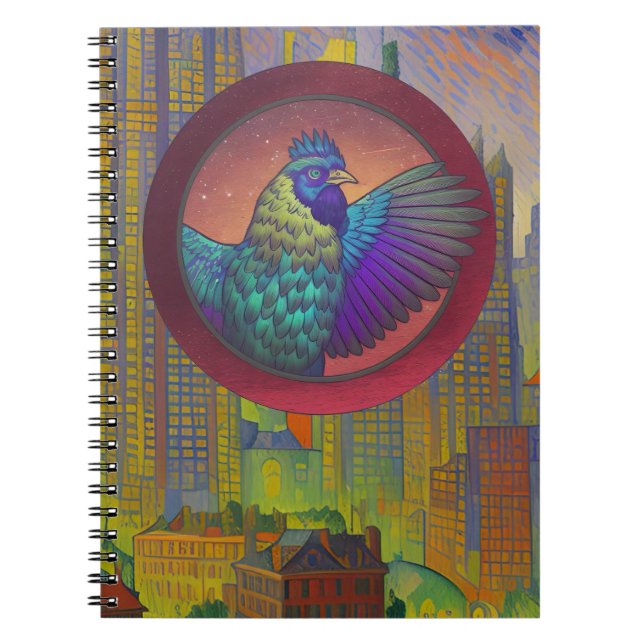 Cuaderno diseño de círculo de pollo (Frente)