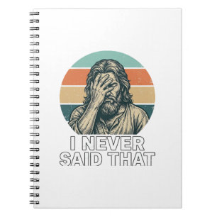 Cuaderno Diseño de cita de grabado vintage divertido Facepa
