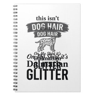 Cuaderno Diseño de cita de pelo de perro divertido con bril