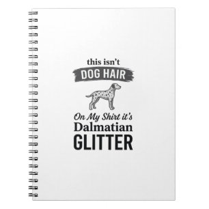 Cuaderno Diseño de cita de pelo de perro divertido con bril