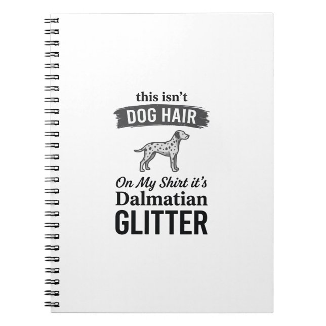 Cuaderno Diseño de cita de pelo de perro divertido con bril (Frente)