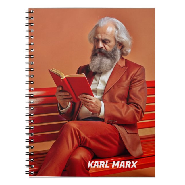 Cuaderno Diseño de citas Karl Marx - ¡Sea el cambio! (Frente)