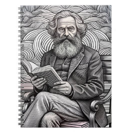 Cuaderno Diseño de citas Karl Marx - ¡Sea el cambio!