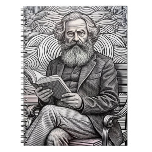 Cuaderno Diseño de citas Karl Marx - ¡Sea el cambio!