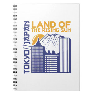 Cuaderno Diseño de Ciudad Tokio Japón Tierra del Sol Nacien