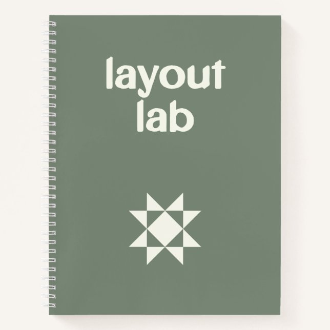 Cuaderno Diseño de Colchas y Laboratorio de Distribución de (Anverso)