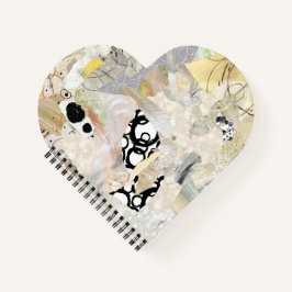 Cuaderno Diseño de collage abstracto elegante neutral