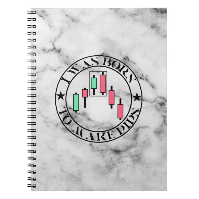Cuaderno Diseño de comercio | Patrón bajista Mármol | Pips (Frente)