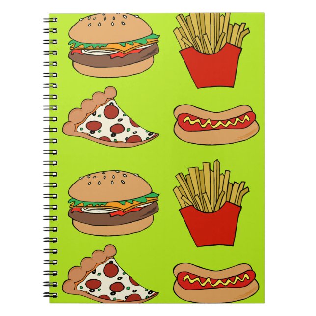 Cuaderno Diseño de comida basura (Frente)