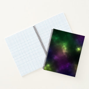 Cuaderno Diseño de constelaciones del espacio cósmico abstr