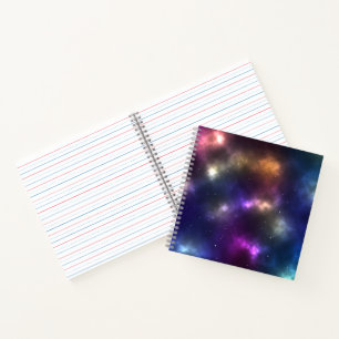 Cuaderno Diseño de constelaciones del espacio cósmico abstr