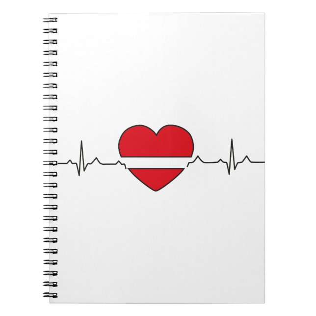 Cuaderno diseño de corazón (Frente)