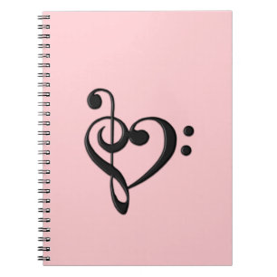 Cuaderno Diseño de corazón musical