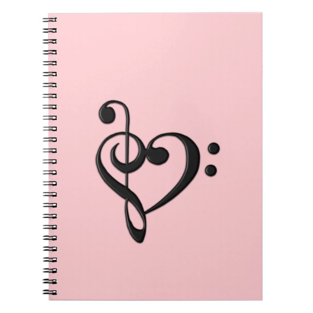 Cuaderno Diseño de corazón musical (Frente)