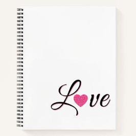 Cuaderno Diseño de corazón punteado minimalista