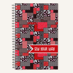 Cuaderno Diseño de costura personalizada, parches, cose a t