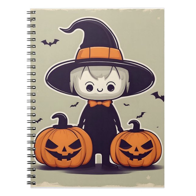 Cuaderno Diseño de decoración de Halloween (Frente)