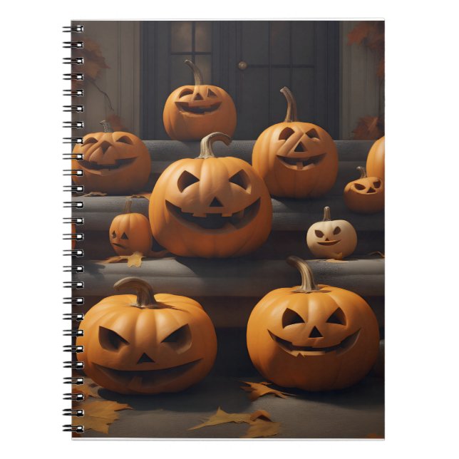 Cuaderno diseño de decoración de halloween (Frente)