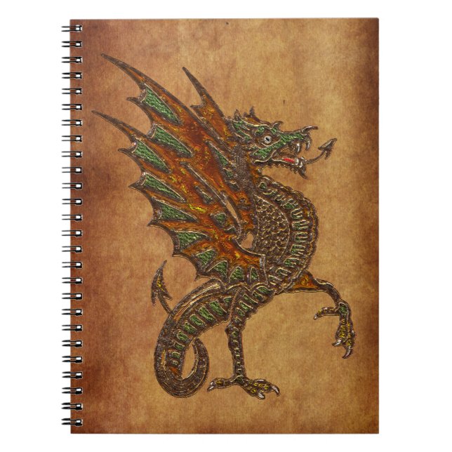 Cuaderno Diseño de dragón medieval (Frente)
