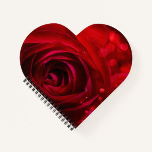 Cuaderno Diseño de El día de San Valentín rosa rojo