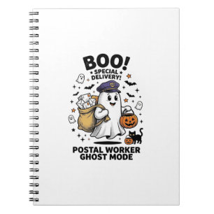 Cuaderno Diseño de entrega de Halloween en modo fantasma pa