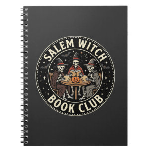 Cuaderno Diseño de esqueleto de Halloween del club de libro
