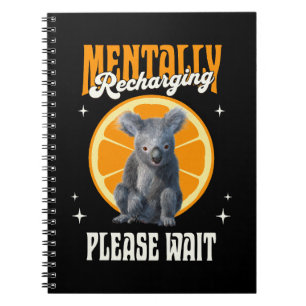 Cuaderno Diseño de estado de ánimo introvertido de koala re
