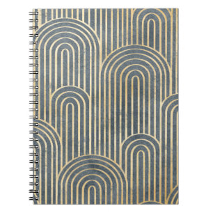 Cuaderno Diseño de estilo Art Déco lujoso spa sin costuras 
