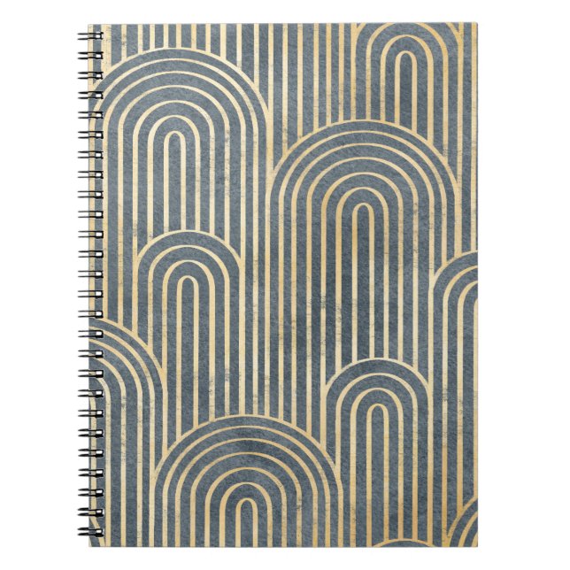 Cuaderno Diseño de estilo Art Déco lujoso spa sin costuras  (Frente)