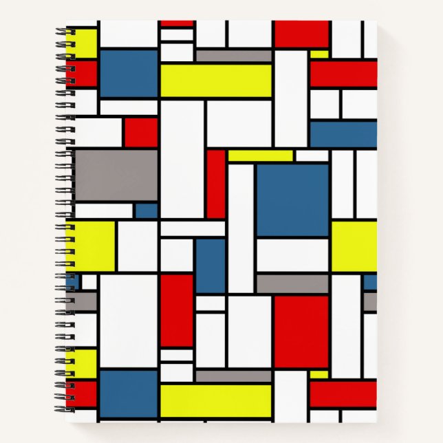 Cuaderno Diseño de estilo mondriano (Anverso)