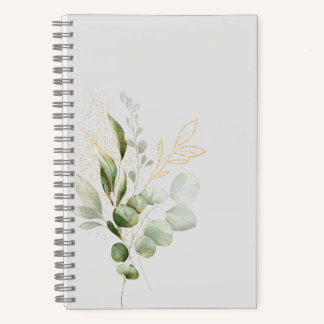 Cuaderno Diseño de eucalipto floral