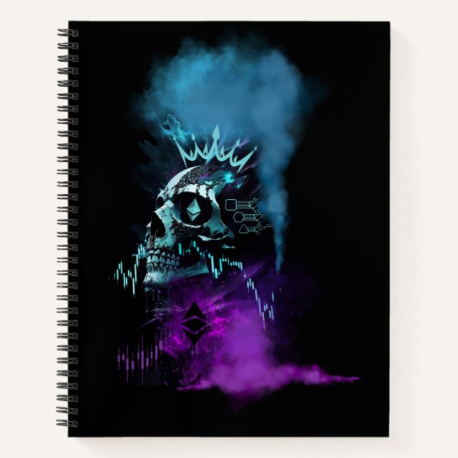 Cuaderno Diseño de fantasía | Criptomoneda | Ethereum (Anverso)