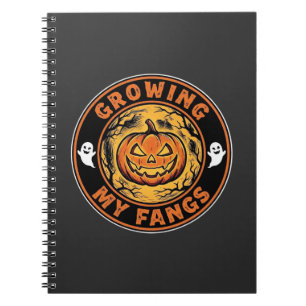 Cuaderno Diseño de fantasma de calabaza de Halloween Crecie