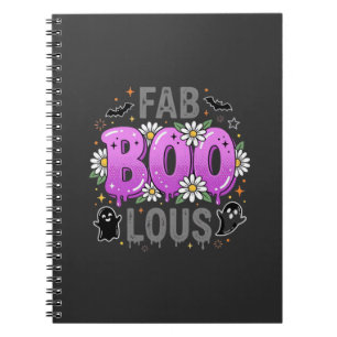 Cuaderno Diseño de fantasma de Halloween Fab Boo Lous_1