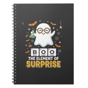 Cuaderno Diseño de fantasma del elemento sorpresa de Hallow