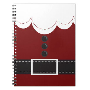 Cuaderno Diseño de feriado de Navidades de Santa Claus Suit