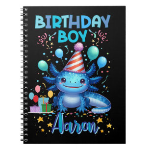 Cuaderno Diseño de Fiestas Cutos de Aniversario Axolotl Vib
