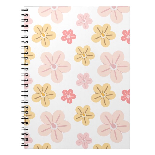 Cuaderno Diseño de Flor Simple y Lindo (Frente)