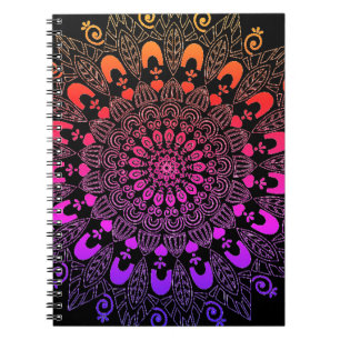 Cuaderno Diseño de flores de Mandala