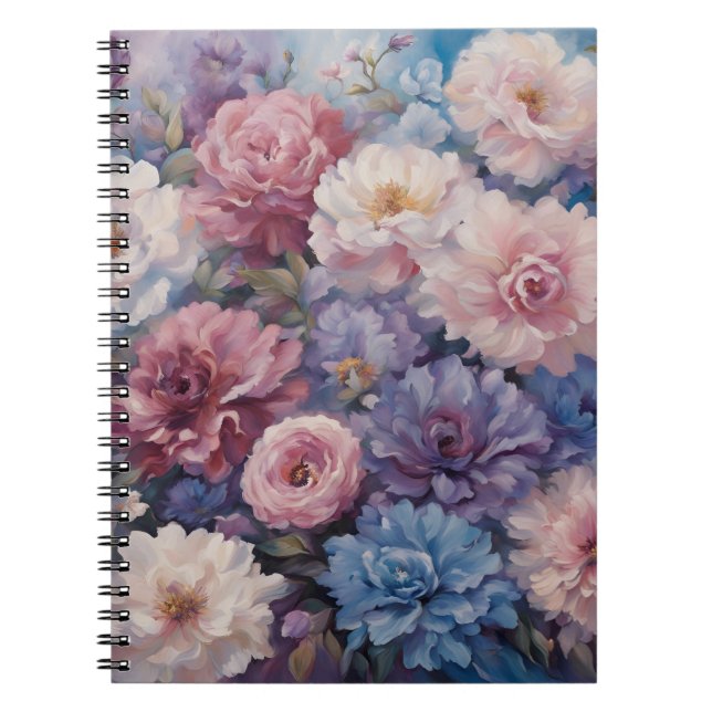 Cuaderno Diseño de flores silvestres sucias (Frente)