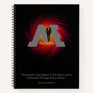 Cuaderno Diseño de FloState "ME" Hombre Espiral de incendio