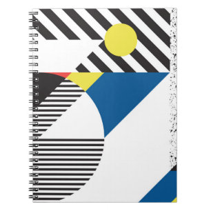 Cuaderno Diseño de fondo de estilo retro moderno