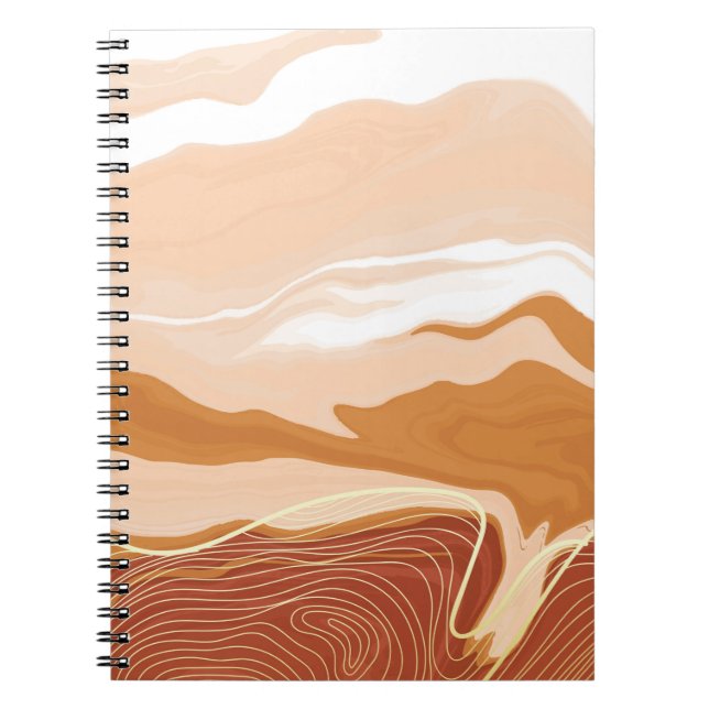 Cuaderno Diseño de fondo de mármol de lujo. Mamáes líquidas (Frente)