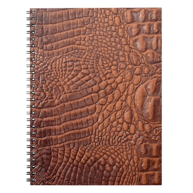 Cuaderno Diseño de fondo de textura de cuero marrón, fond,a (Frente)