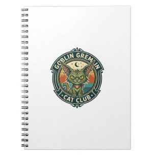 Cuaderno Diseño de gatito lindo gato duende gremlin - Grem